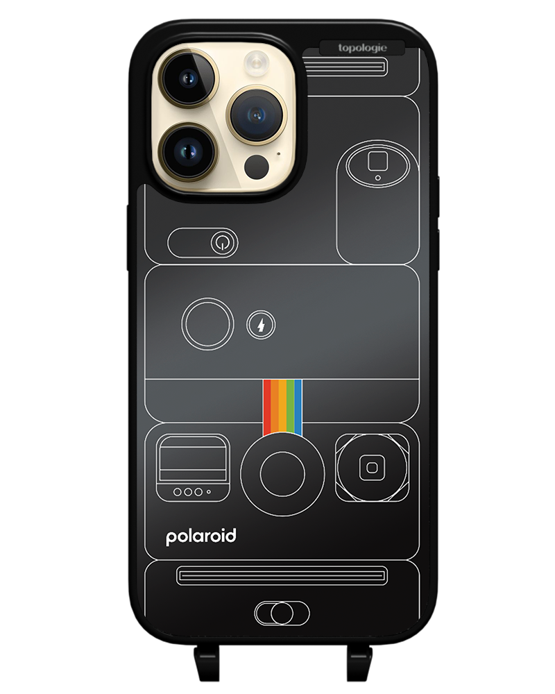 Polaroid x Topologie Bump Phone Case / Matte Black / Black Mirror / Camera Black