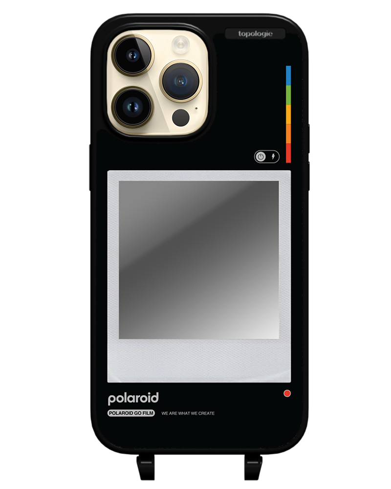 Polaroid x Topologie Bump Phone Case / Matte Black / Silver Mirror / Frame Black