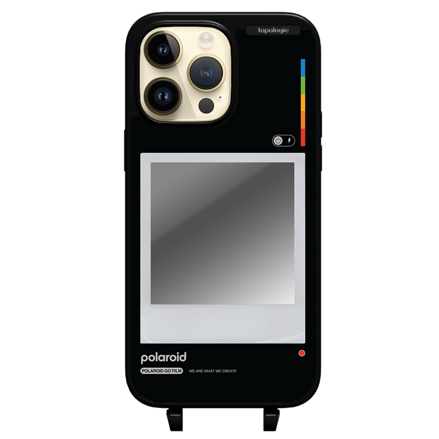 Polaroid x Topologie Bump Phone Case / Matte Black / Silver Mirror / Frame Black