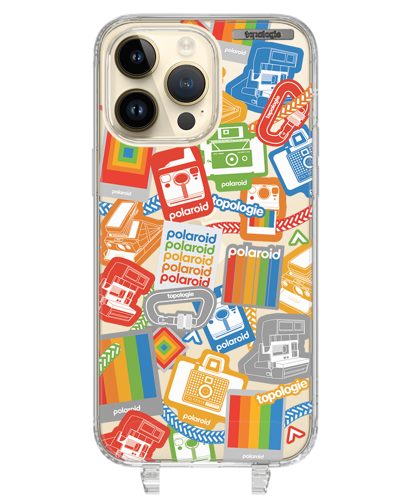 Polaroid x Topologie Bump Phone Case / Clear / Stickers