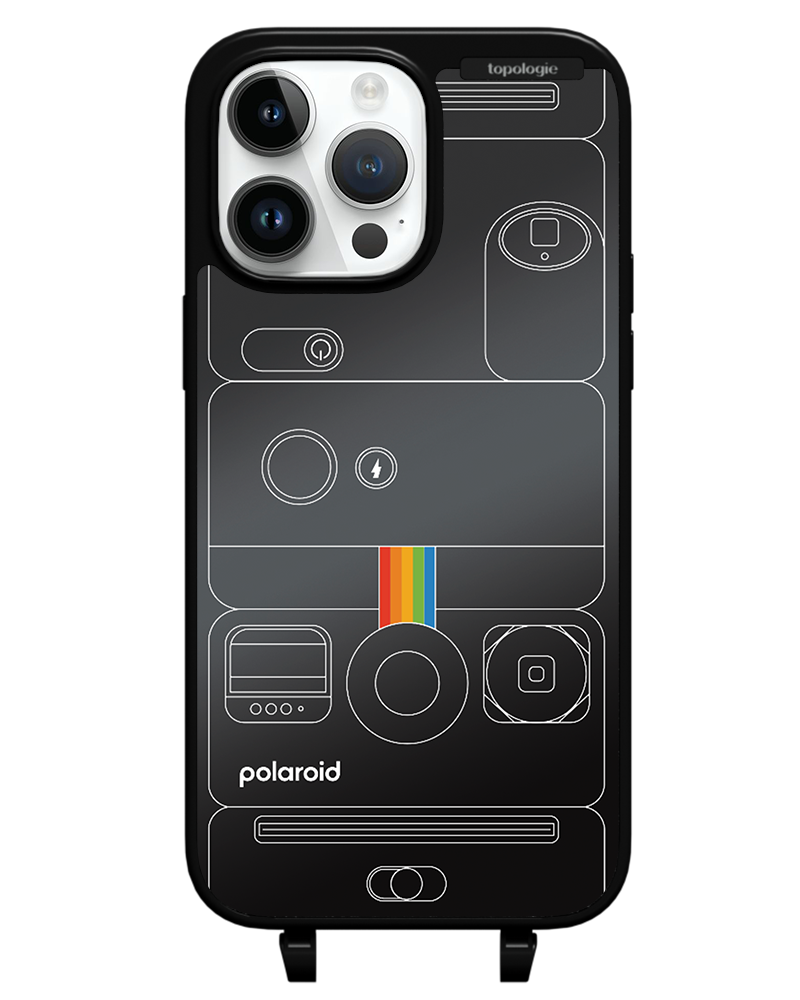 Polaroid x Topologie Bump Phone Case / Matte Black / Black Mirror / Camera Black