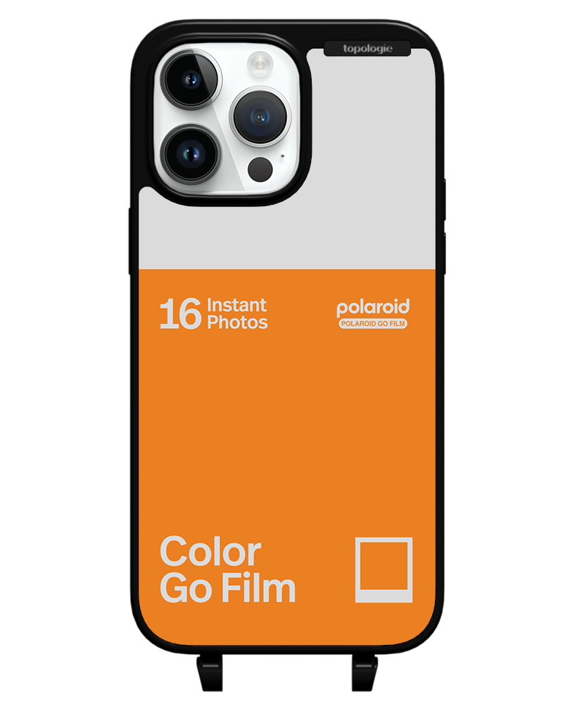 Polaroid x Topologie Bump Phone Case / Matte Black / Color Go Film Tangerine
