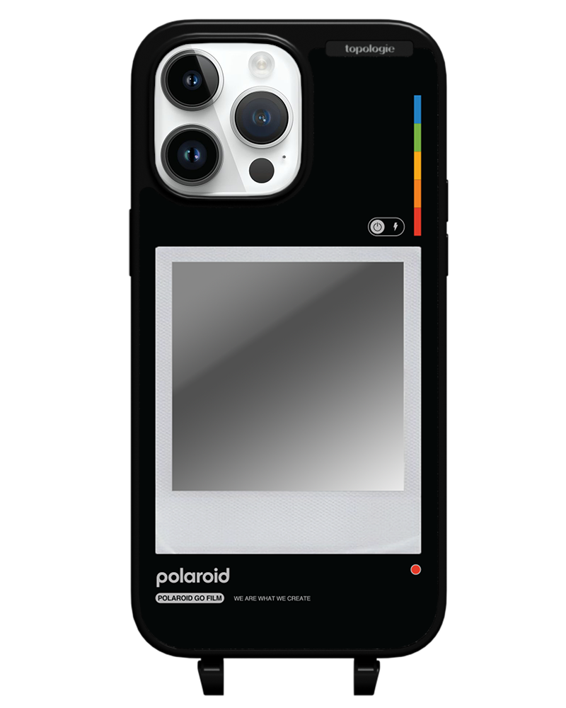 Polaroid x Topologie Bump Phone Case / Matte Black / Silver Mirror / Frame Black