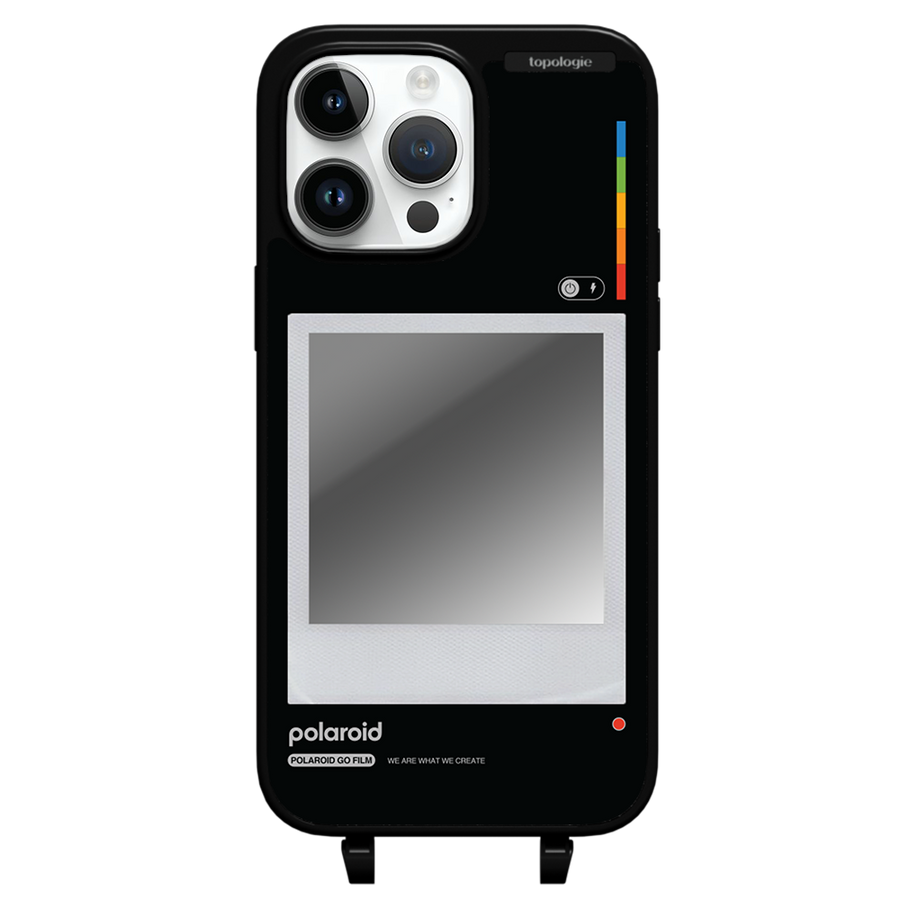 Polaroid x Topologie Bump Phone Case / Matte Black / Silver Mirror / Frame Black