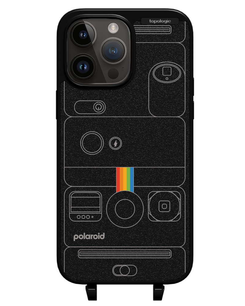 Polaroid x Topologie Bump Phone Case / Matte Black / Camera Black
