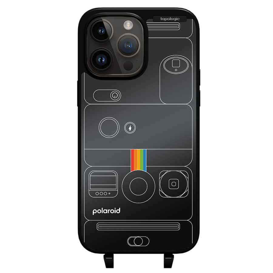 Polaroid x Topologie Bump Phone Case / Matte Black / Black Mirror / Camera Black