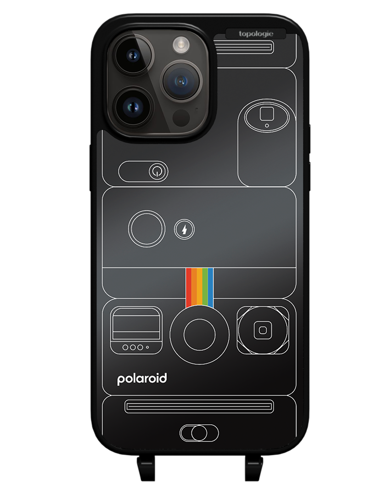 Polaroid x Topologie Bump Phone Case / Matte Black / Black Mirror / Camera Black