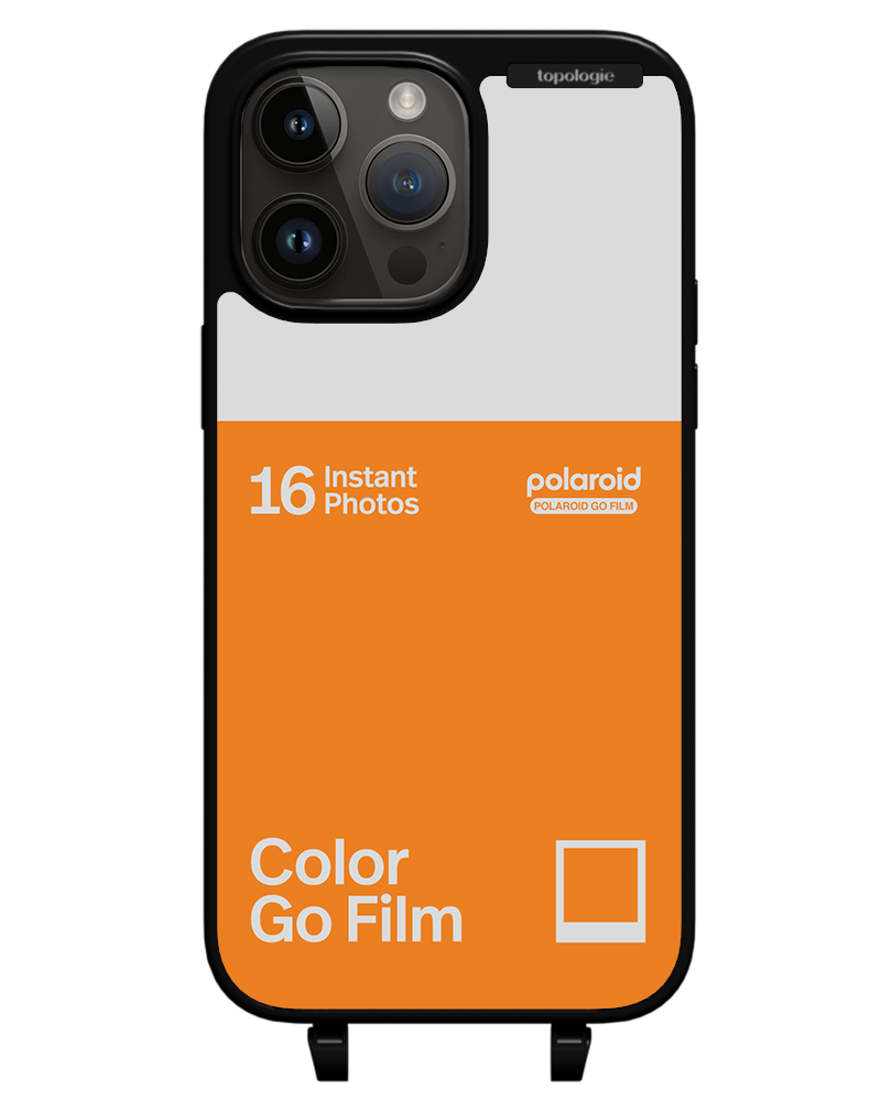 Polaroid x Topologie Bump Phone Case / Matte Black / Color Go Film Tangerine