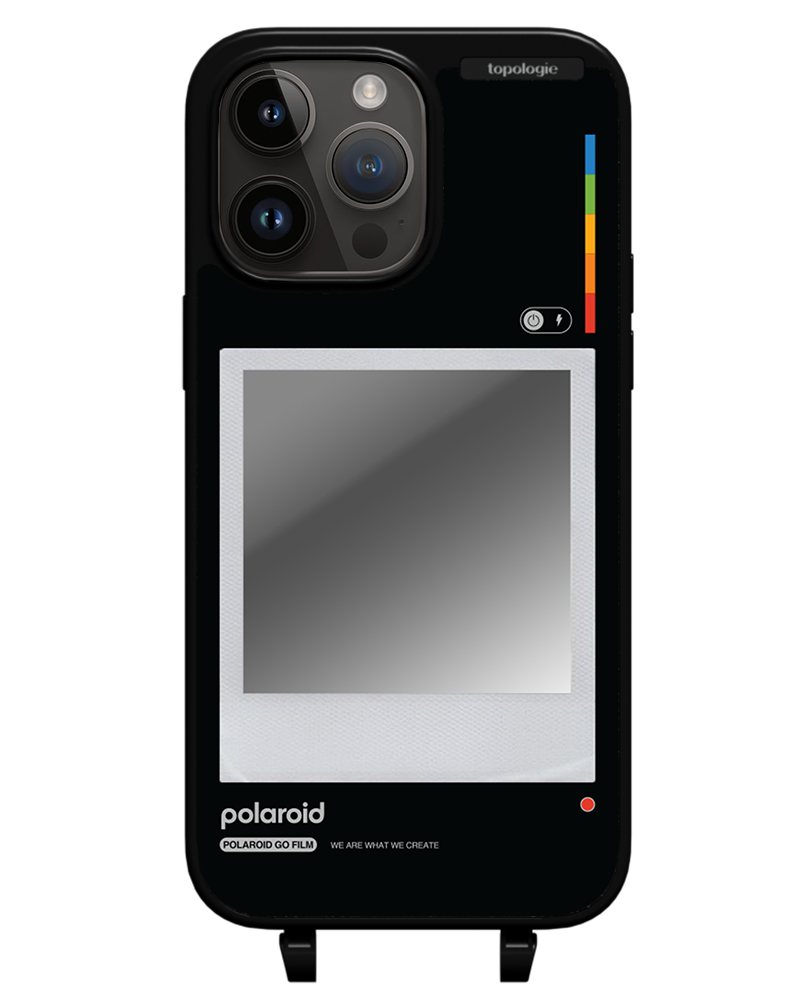 Polaroid x Topologie Bump Phone Case / Matte Black / Silver Mirror / Frame Black