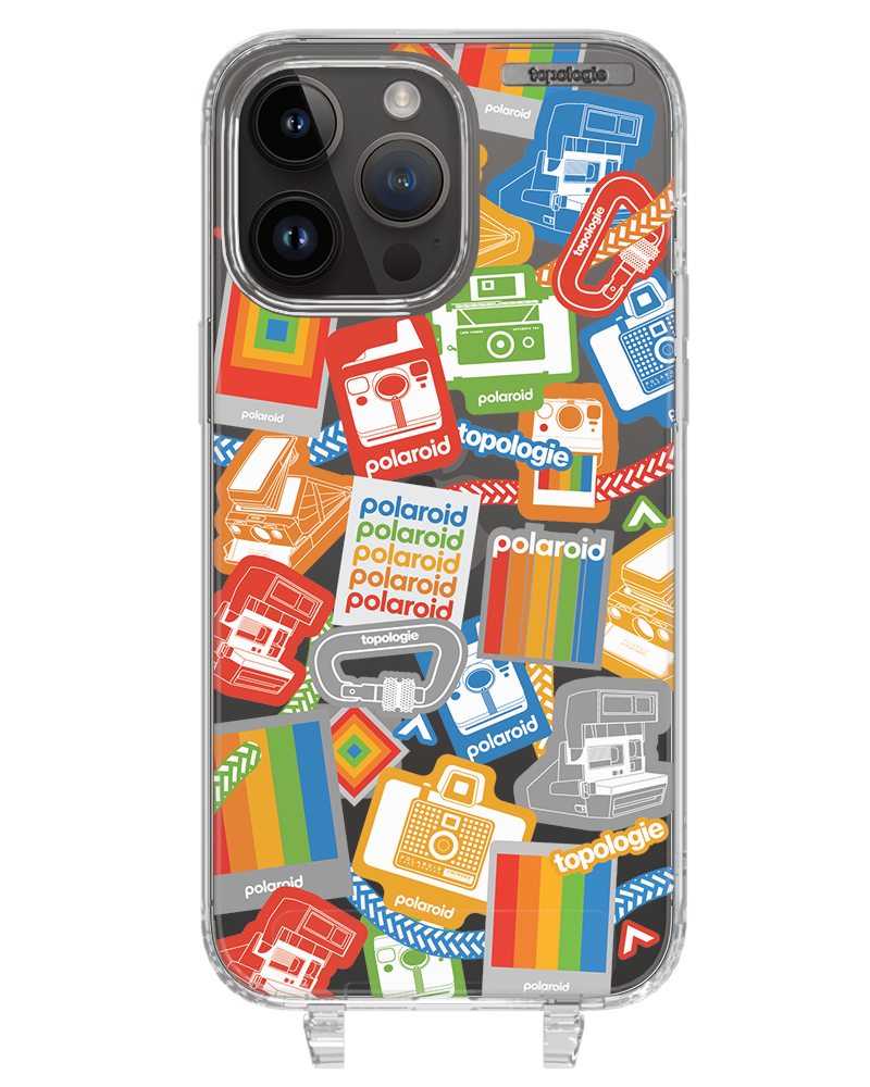 Polaroid x Topologie Bump Phone Case / Clear / Stickers