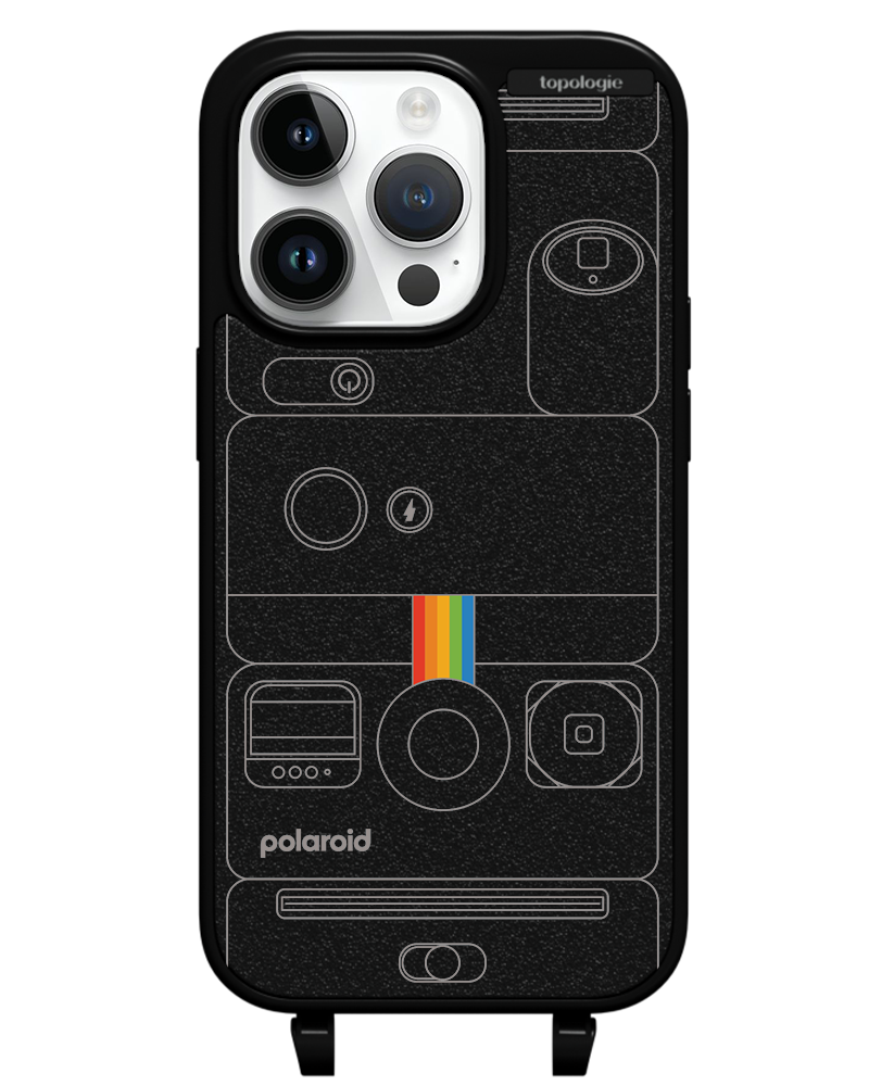 Polaroid x Topologie Bump Phone Case / Matte Black / Camera Black