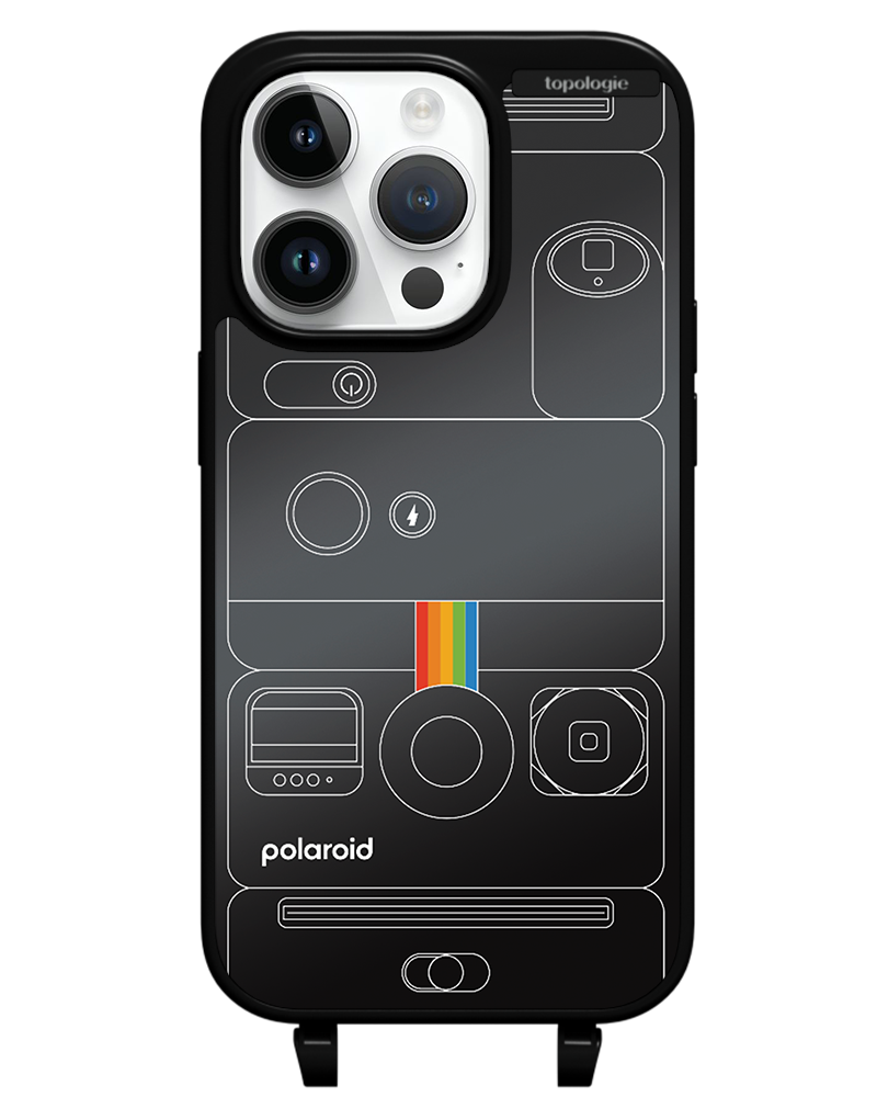 Polaroid x Topologie Bump Phone Case / Matte Black / Black Mirror / Camera Black