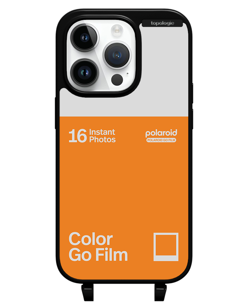 Polaroid x Topologie Bump Phone Case / Matte Black / Color Go Film Tangerine