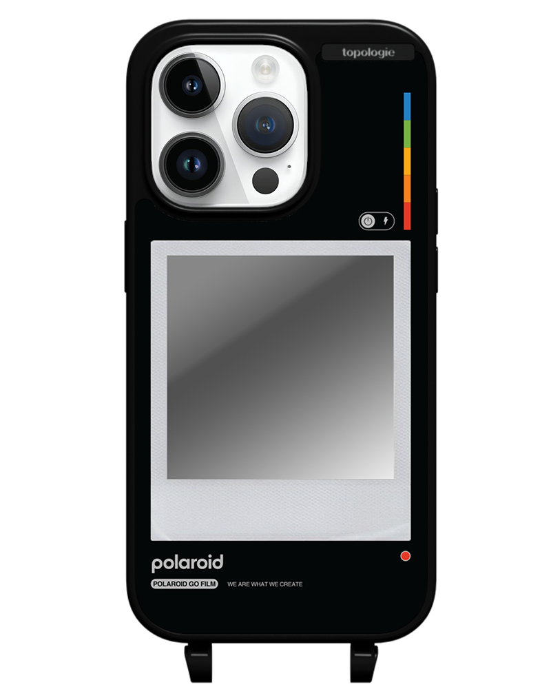 Polaroid x Topologie Bump Phone Case / Matte Black / Silver Mirror / Frame Black