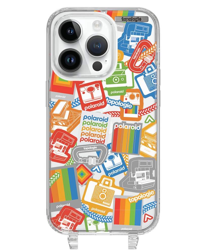 Polaroid x Topologie Bump Phone Case / Clear / Stickers