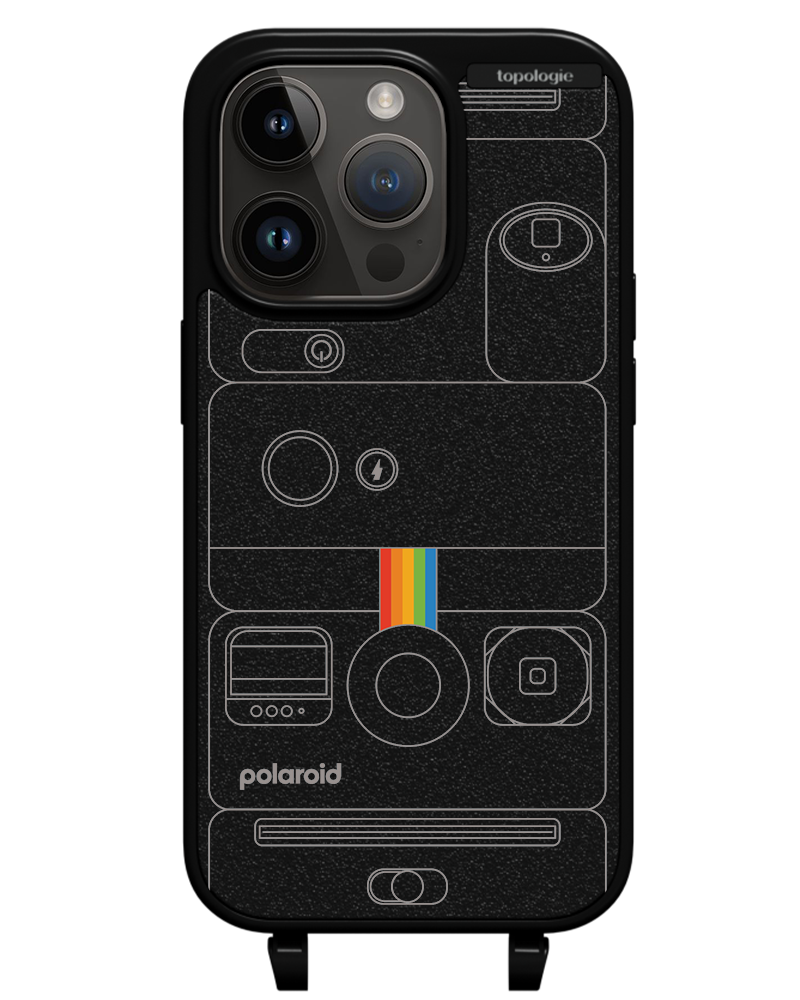 Polaroid x Topologie Bump Phone Case / Matte Black / Camera Black