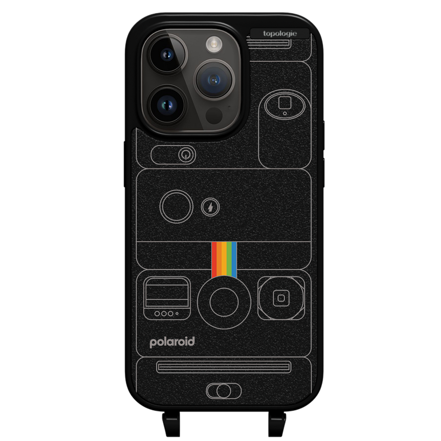 Polaroid x Topologie Bump Phone Case / Matte Black / Camera Black