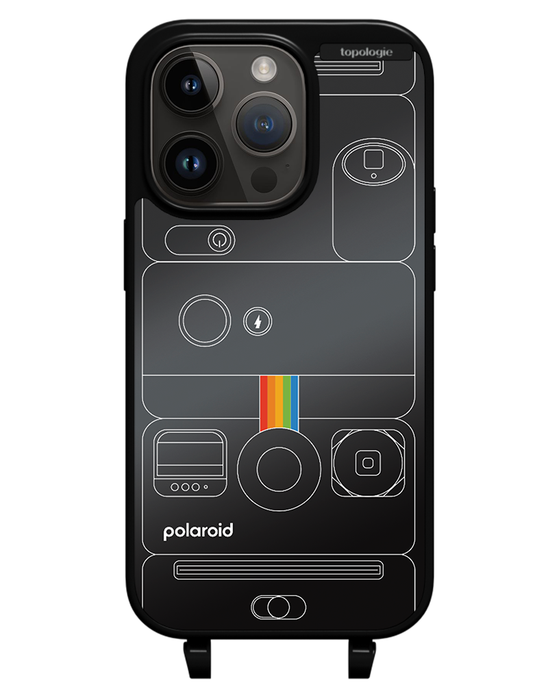 Polaroid x Topologie Bump Phone Case / Matte Black / Black Mirror / Camera Black