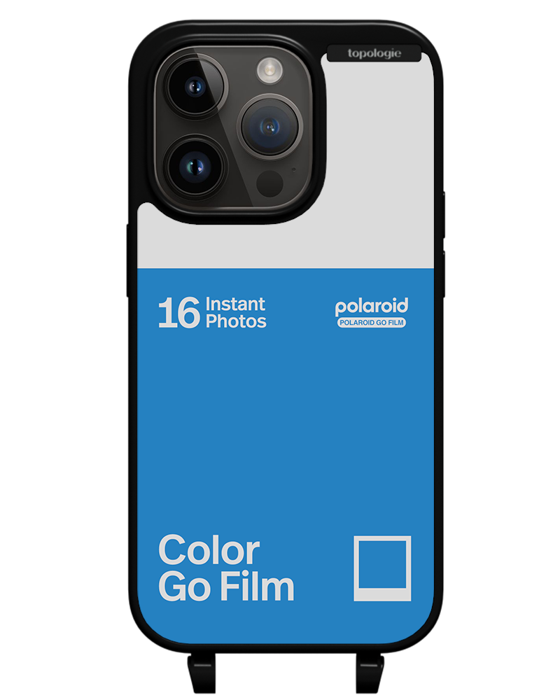 Polaroid x Topologie Bump Phone Case / Matte Black / Color Go Film Azure