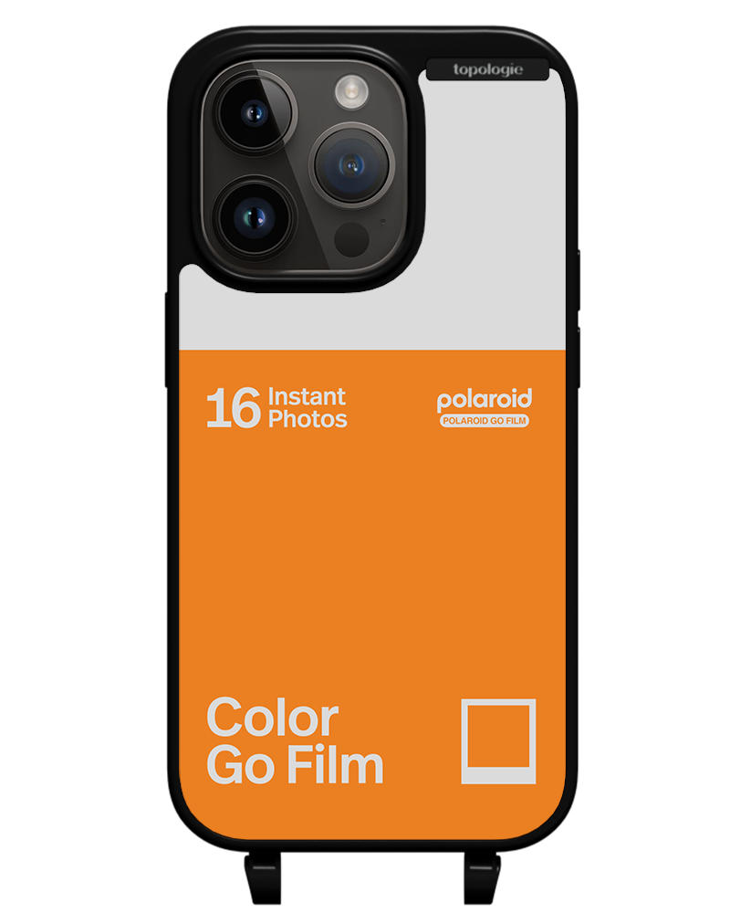 Polaroid x Topologie Bump Phone Case / Matte Black / Color Go Film Tangerine