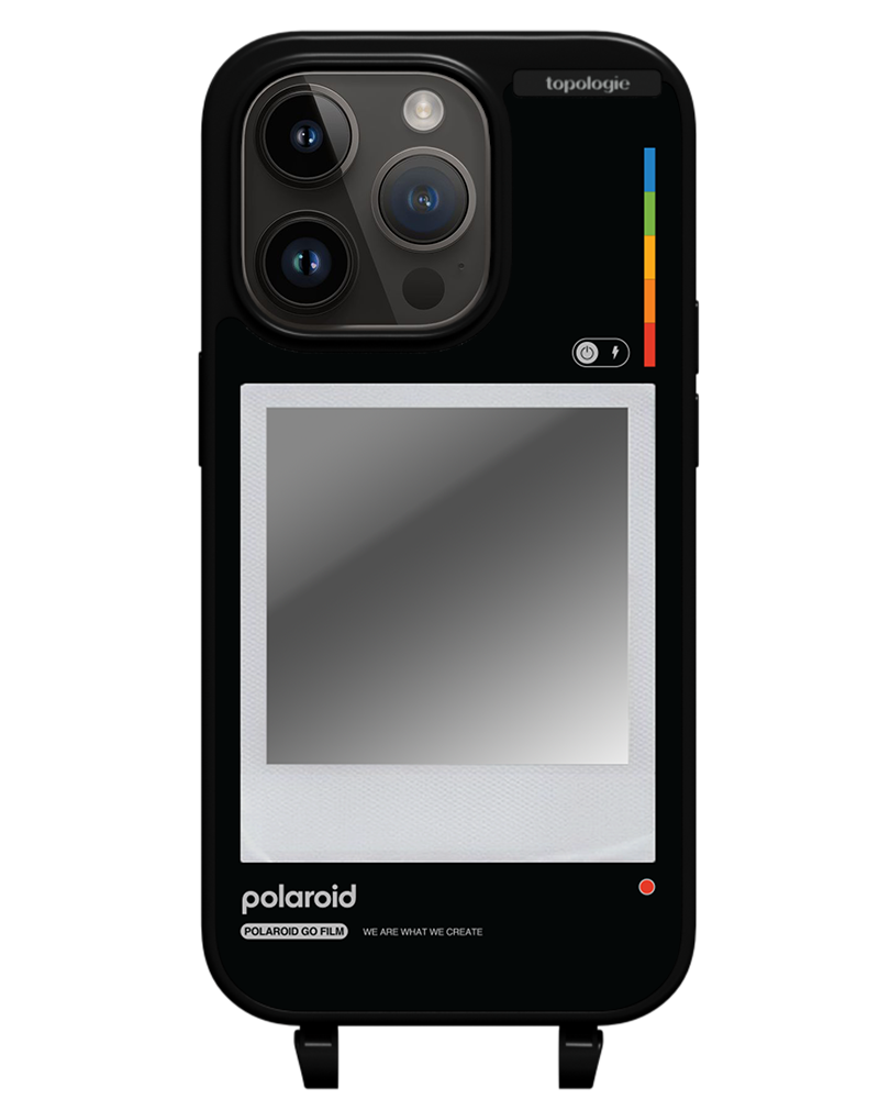 Polaroid x Topologie Bump Phone Case / Matte Black / Silver Mirror / Frame Black