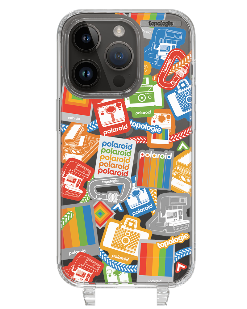 Polaroid x Topologie Bump Phone Case / Clear / Stickers