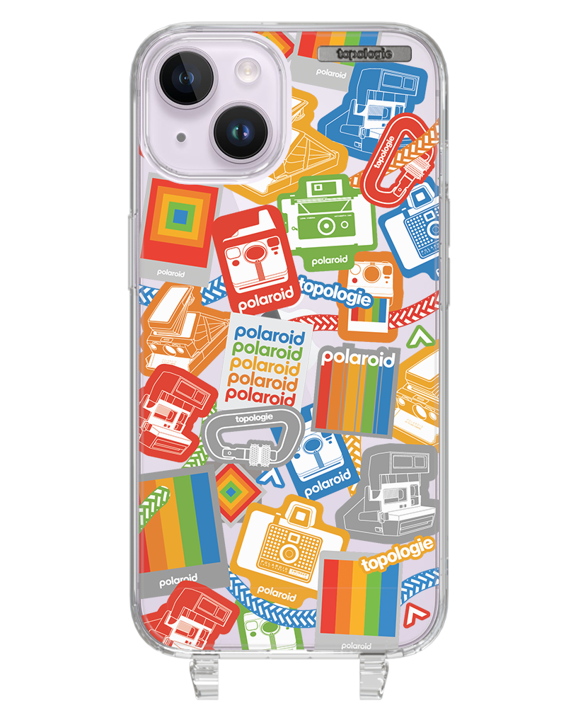 Polaroid x Topologie Bump Phone Case / Clear / Stickers