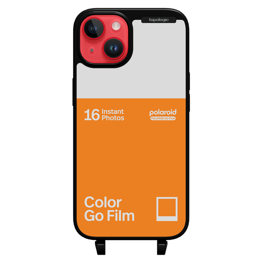 Polaroid x Topologie Bump Phone Case / Matte Black / Color Go Film Tangerine