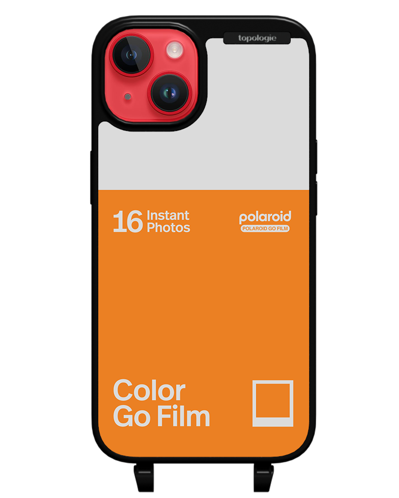 Polaroid x Topologie Bump Phone Case / Matte Black / Color Go Film Tangerine