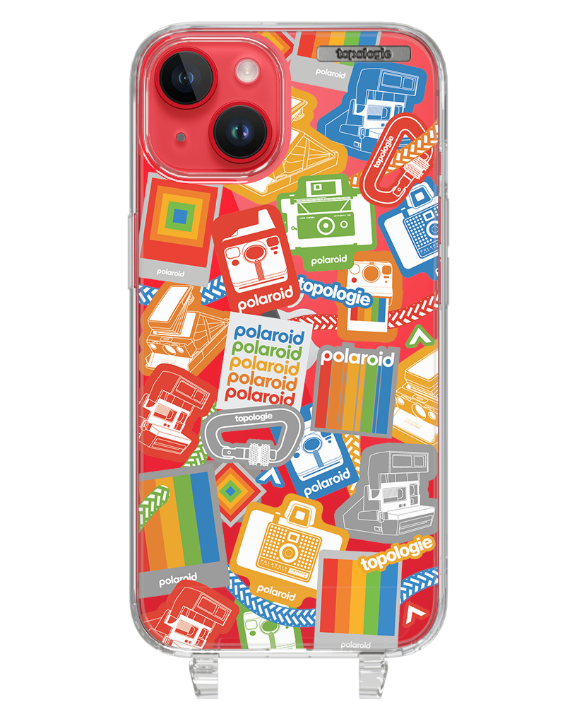 Polaroid x Topologie Bump Phone Case / Clear / Stickers