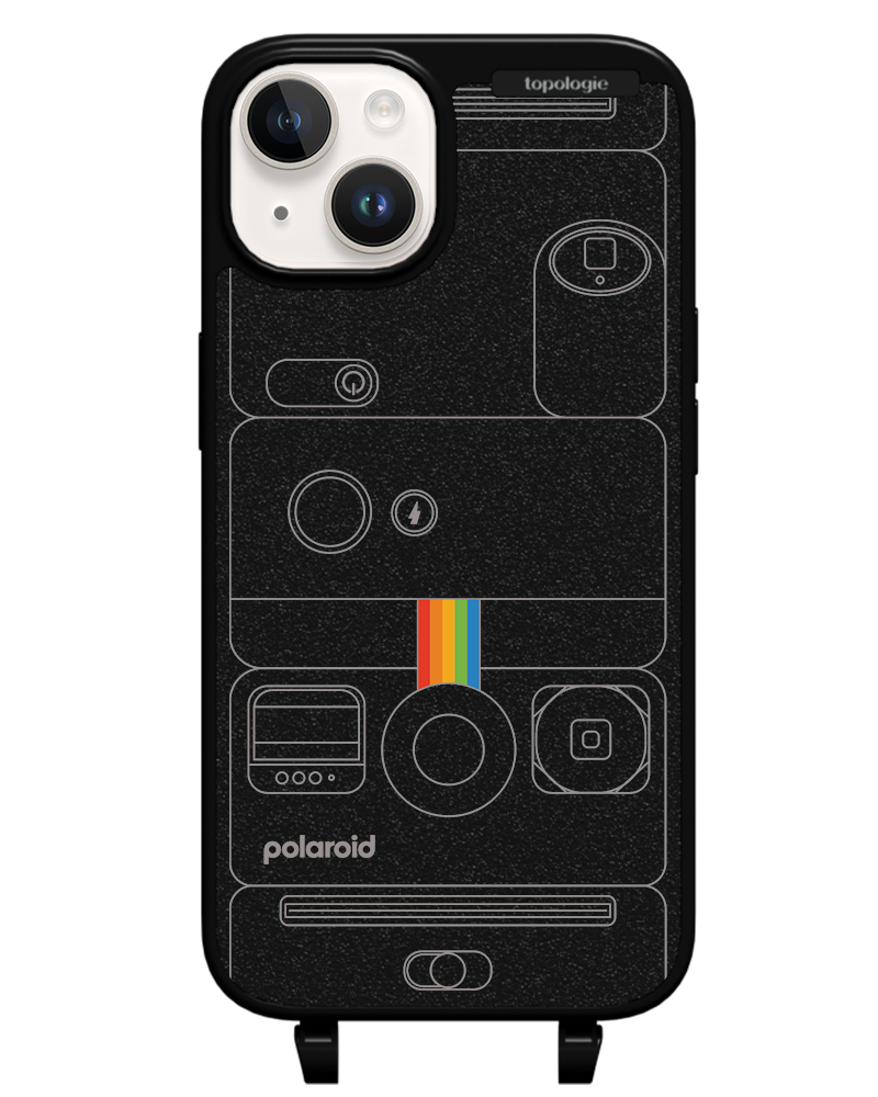 Polaroid x Topologie Bump Phone Case / Matte Black / Camera Black