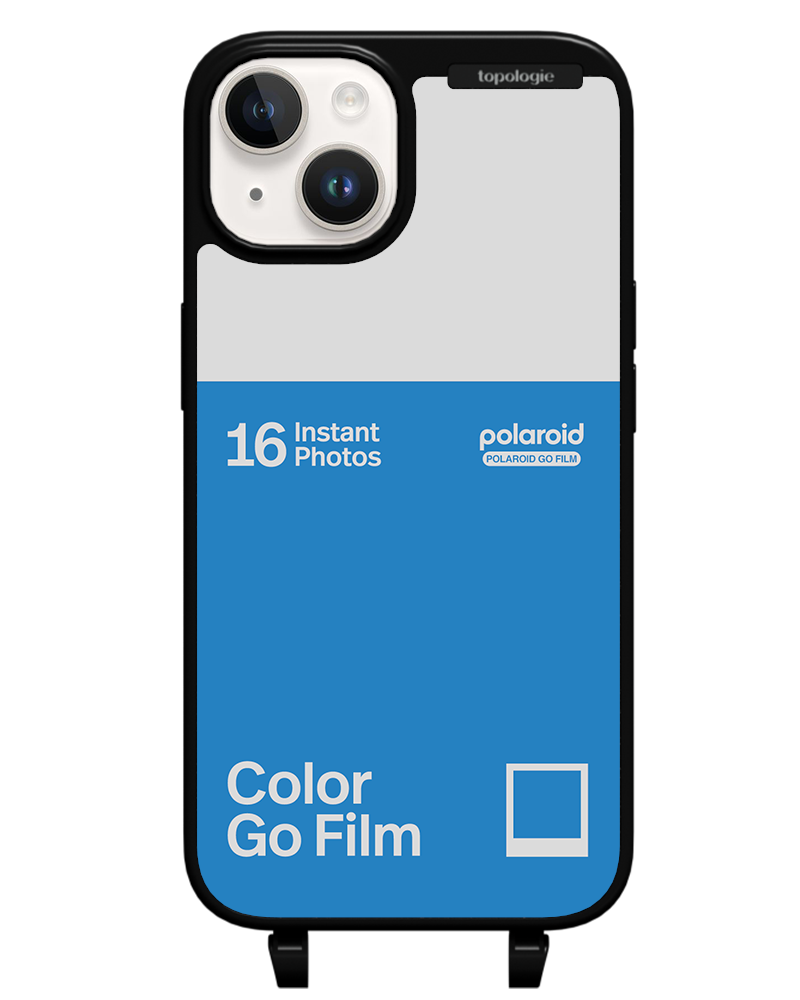 Polaroid x Topologie Bump Phone Case / Matte Black / Color Go Film Azure