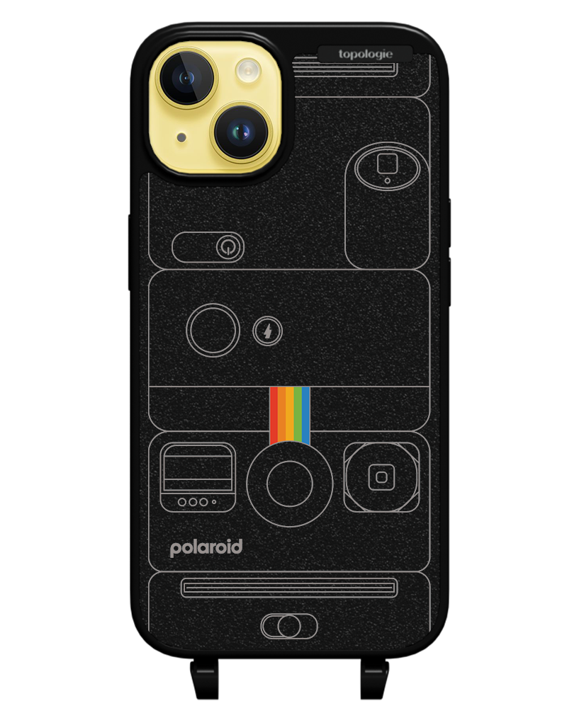 Polaroid x Topologie Bump Phone Case / Matte Black / Camera Black