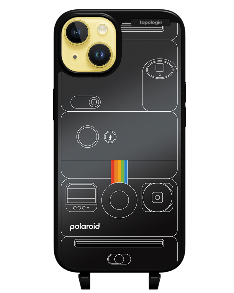 Polaroid x Topologie Bump Phone Case / Matte Black / Black Mirror / Camera Black