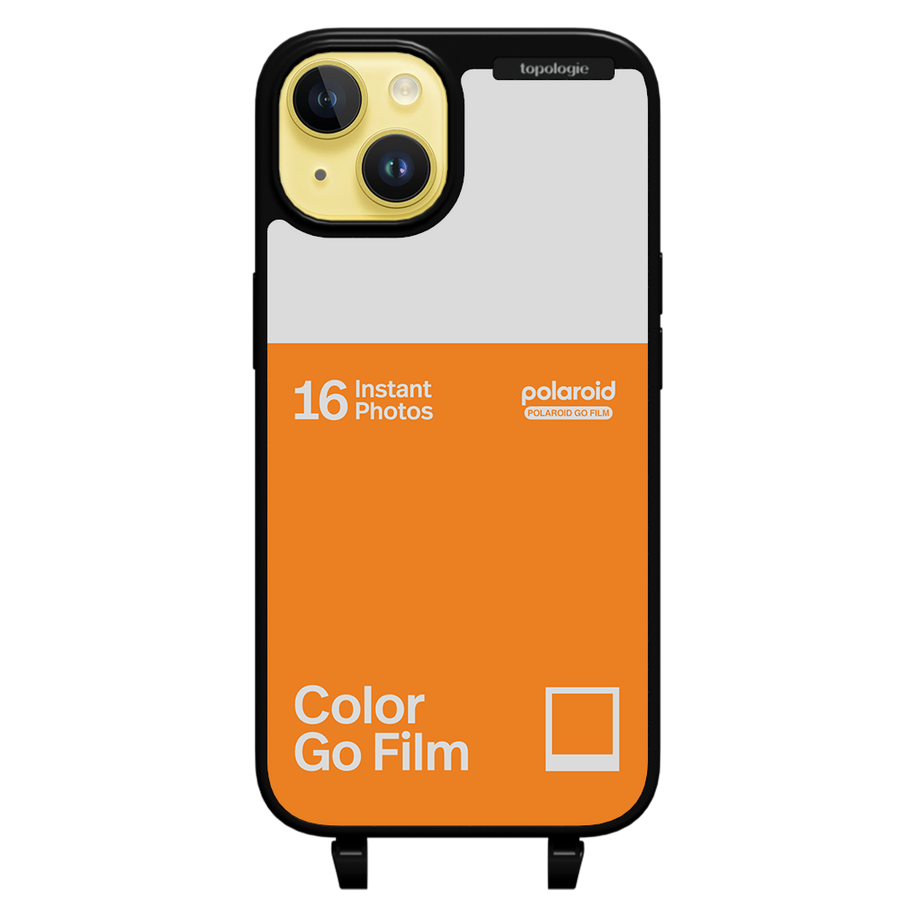 Polaroid x Topologie Bump Phone Case / Matte Black / Color Go Film Tangerine