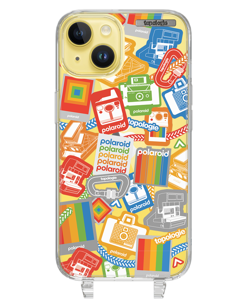 Polaroid x Topologie Bump Phone Case / Clear / Stickers