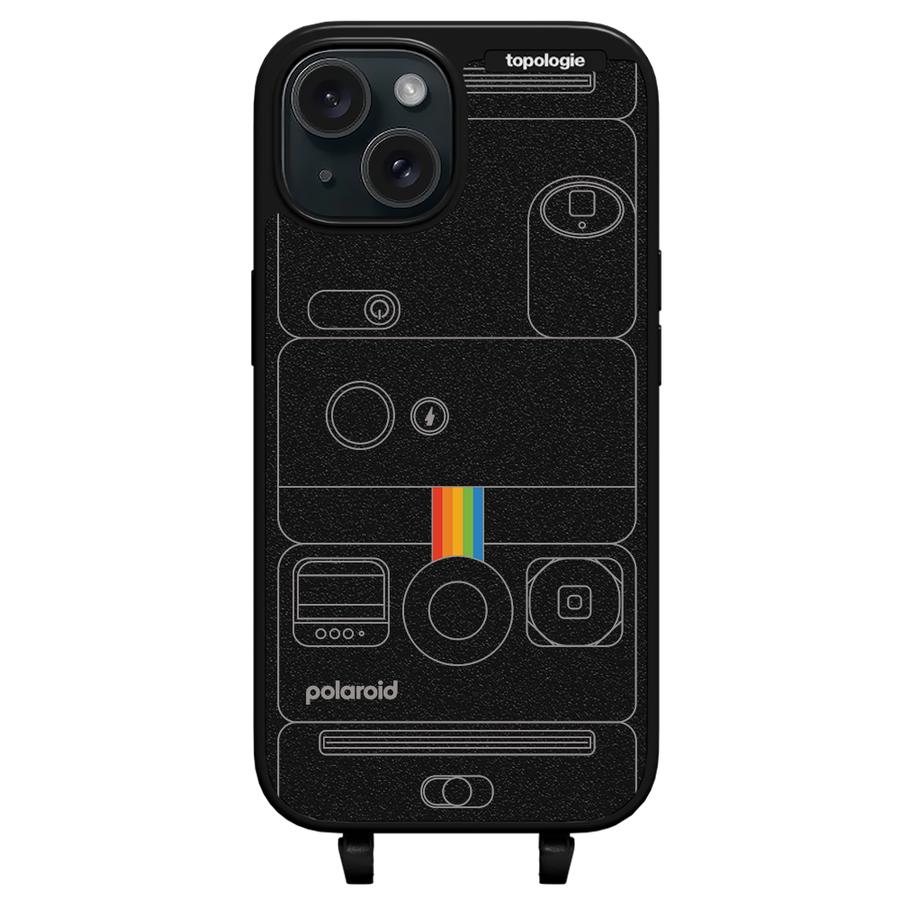 Polaroid x Topologie Bump Phone Case / Matte Black / Camera Black