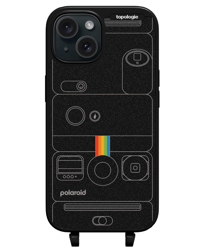 Polaroid x Topologie Bump Phone Case / Matte Black / Camera Black