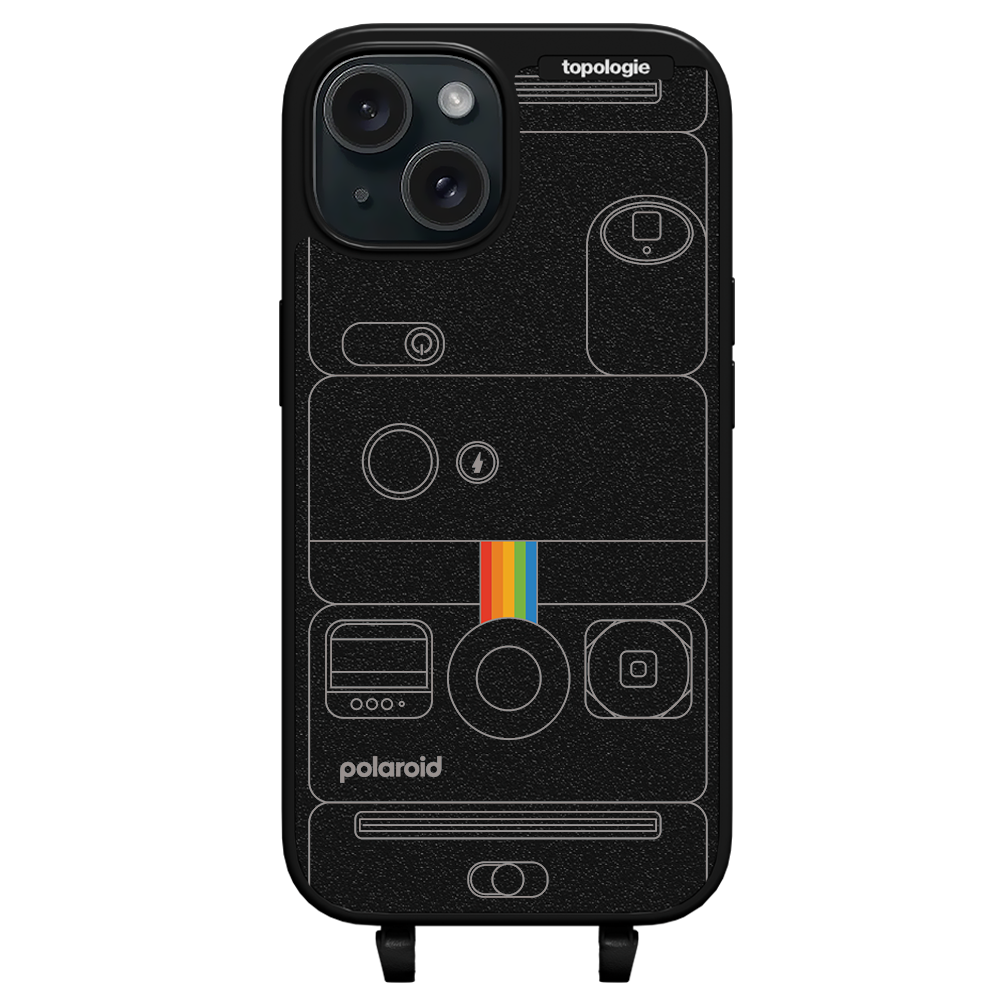 Polaroid x Topologie Bump Phone Case / Matte Black / Camera Black
