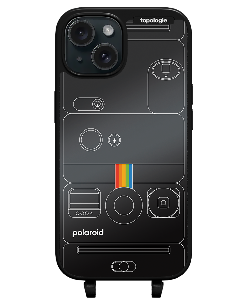 Polaroid x Topologie Bump Phone Case / Matte Black / Black Mirror / Camera Black