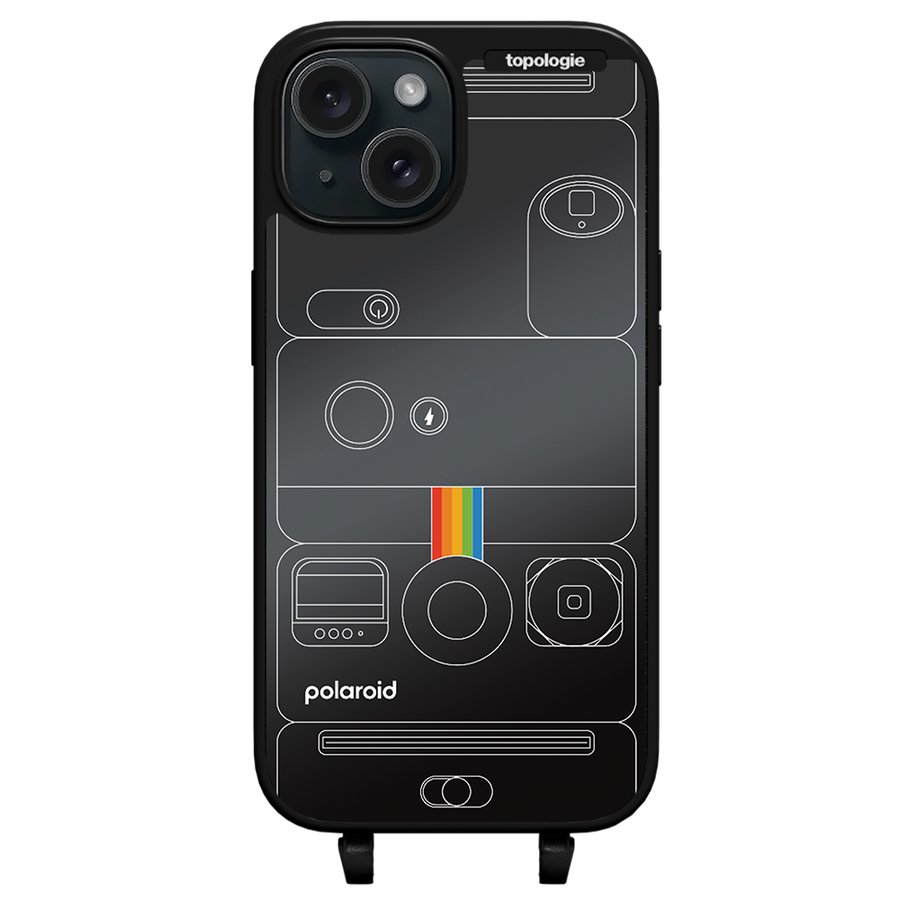 Polaroid x Topologie Bump Phone Case / Matte Black / Black Mirror / Camera Black