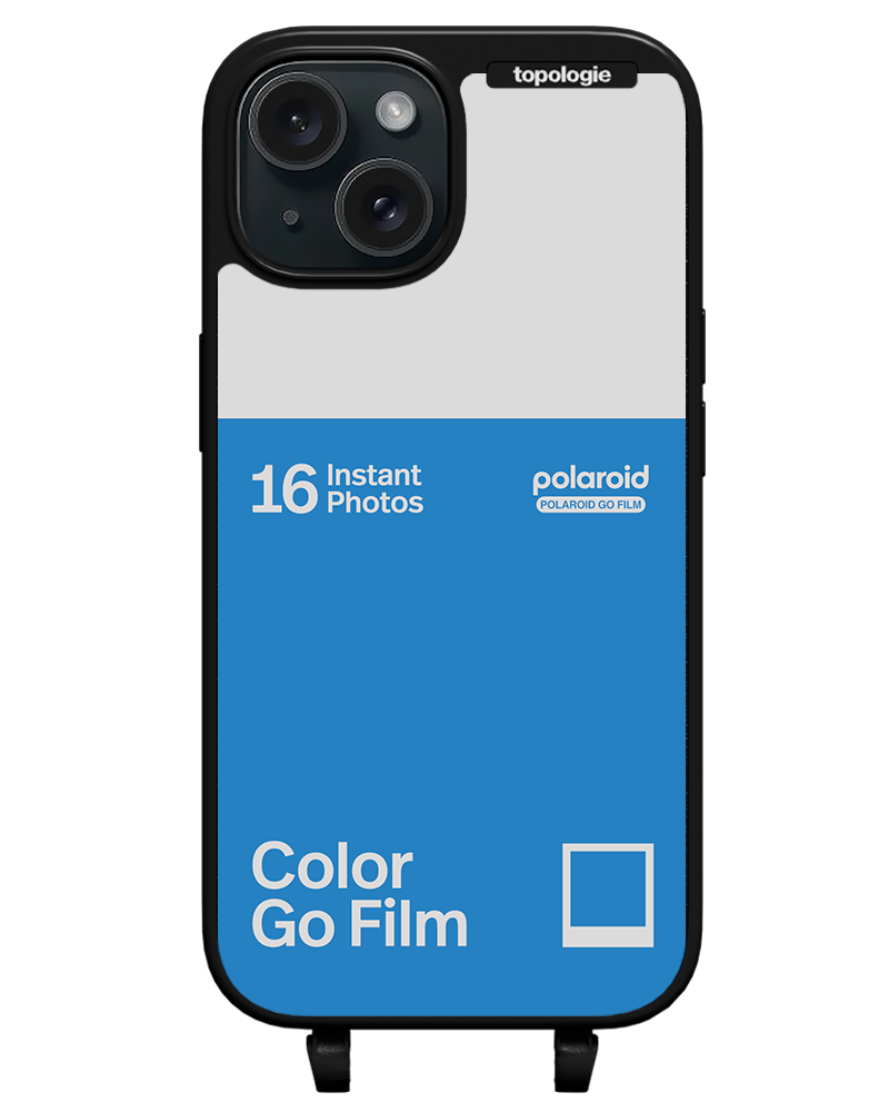 Polaroid x Topologie Bump Phone Case / Matte Black / Color Go Film Azure