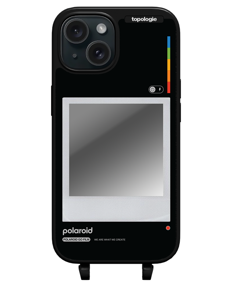 Polaroid x Topologie Bump Phone Case / Matte Black / Silver Mirror / Frame Black