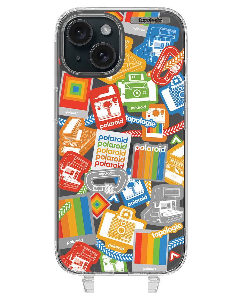 Polaroid x Topologie Bump Phone Case / Clear / Stickers