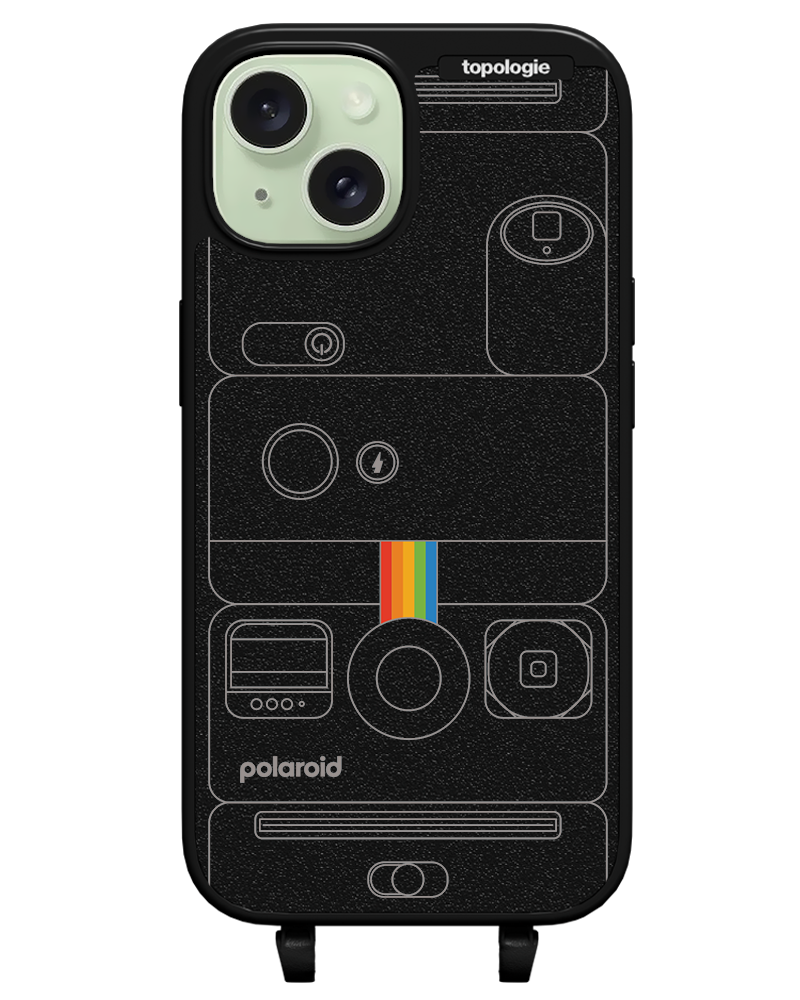 Polaroid x Topologie Bump Phone Case / Matte Black / Camera Black