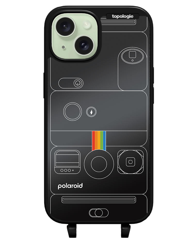 Polaroid x Topologie Bump Phone Case / Matte Black / Black Mirror / Camera Black