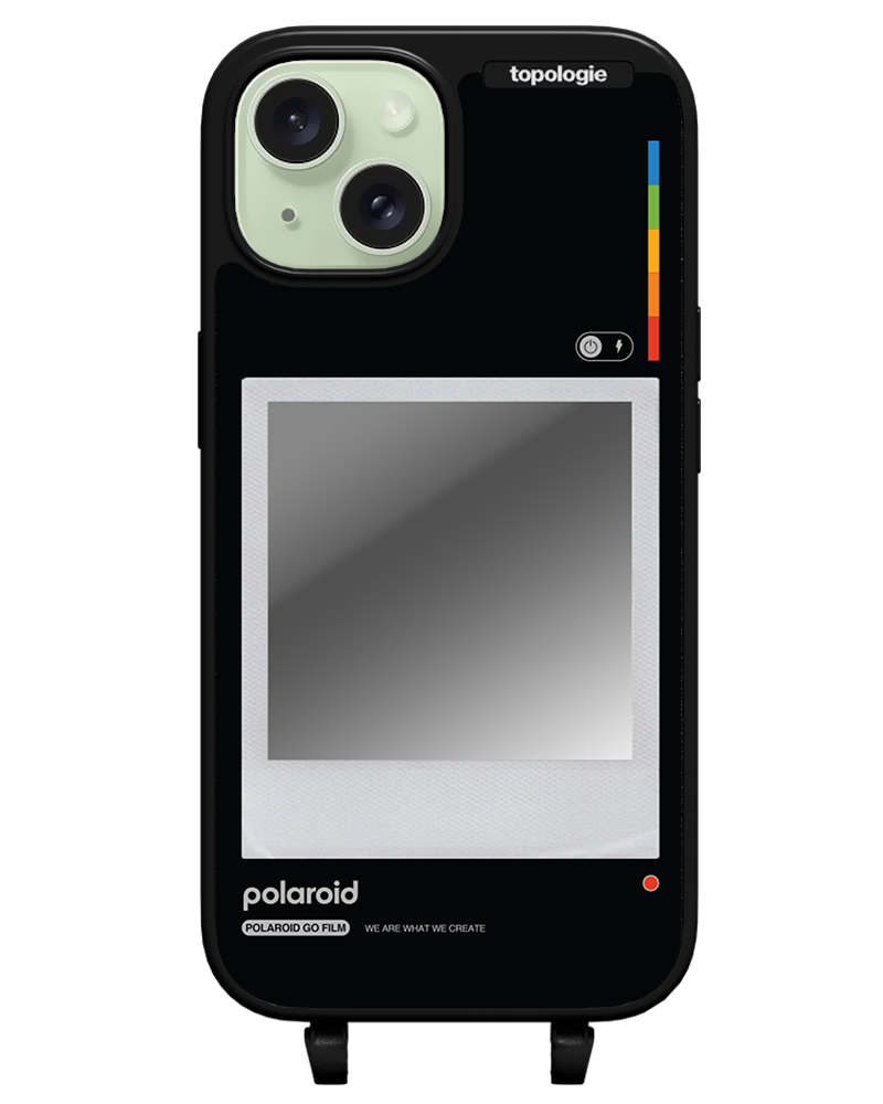 Polaroid x Topologie Bump Phone Case / Matte Black / Silver Mirror / Frame Black