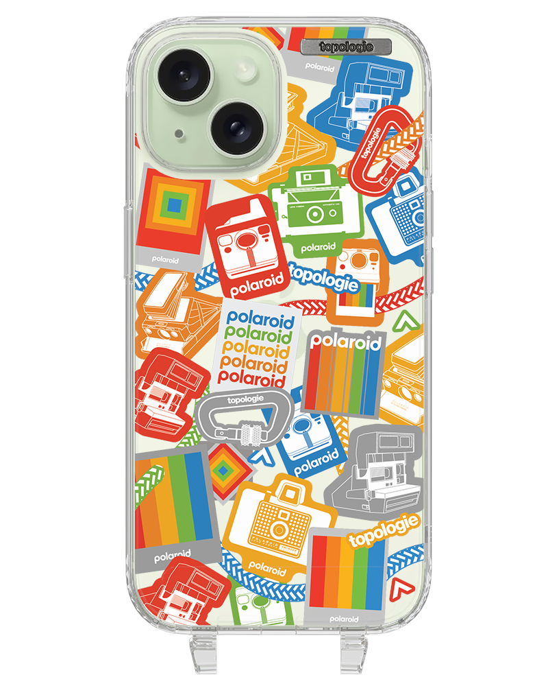 Polaroid x Topologie Bump Phone Case / Clear / Stickers