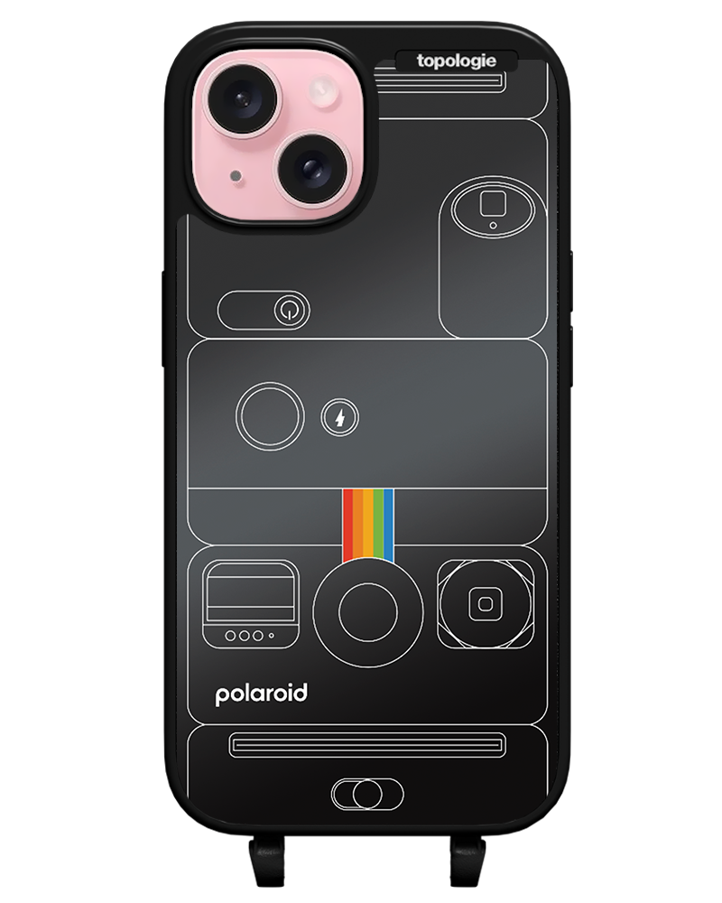 Polaroid x Topologie Bump Phone Case / Matte Black / Black Mirror / Camera Black
