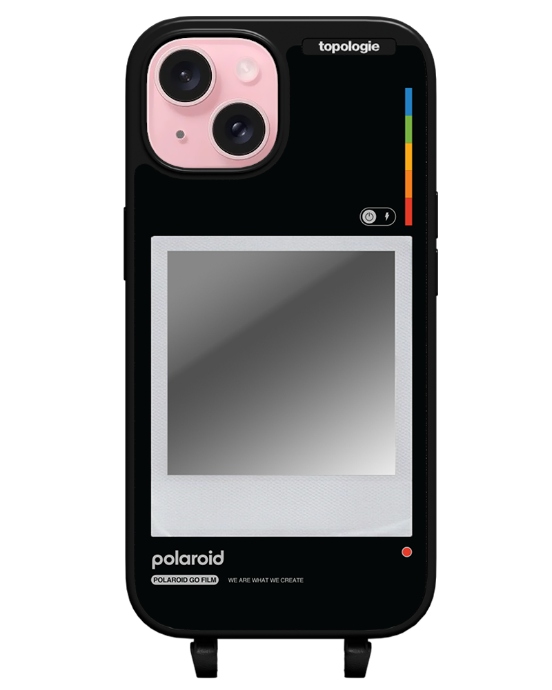 Polaroid x Topologie Bump Phone Case / Matte Black / Silver Mirror / Frame Black